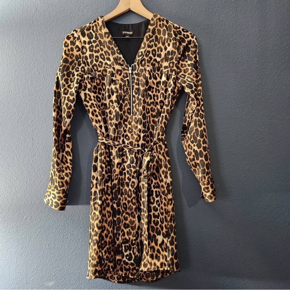 Express - Animal Print‎ Zipper Dress